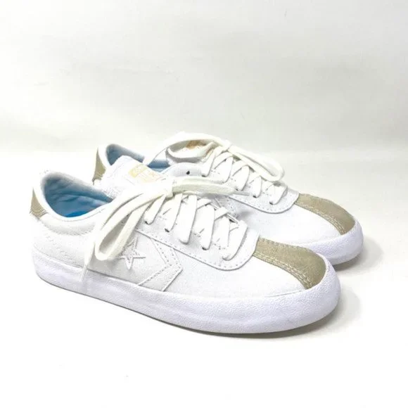 Converse Women 568901C Breakpoint Metallic Industrial Glam Low Top White Sneaker - Picture 9 of 10
